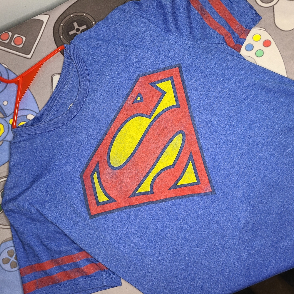 Superman Kids Costume T-Shirt - Blue and Red